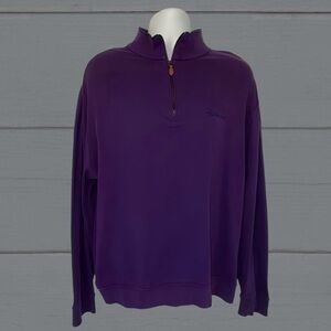 Polo Golf Ralph Lauren Quarter Zip Pullover Purple Shadow Creek Logo Men’s Large